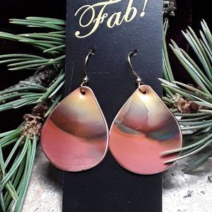 Hand forged Copper Earrings